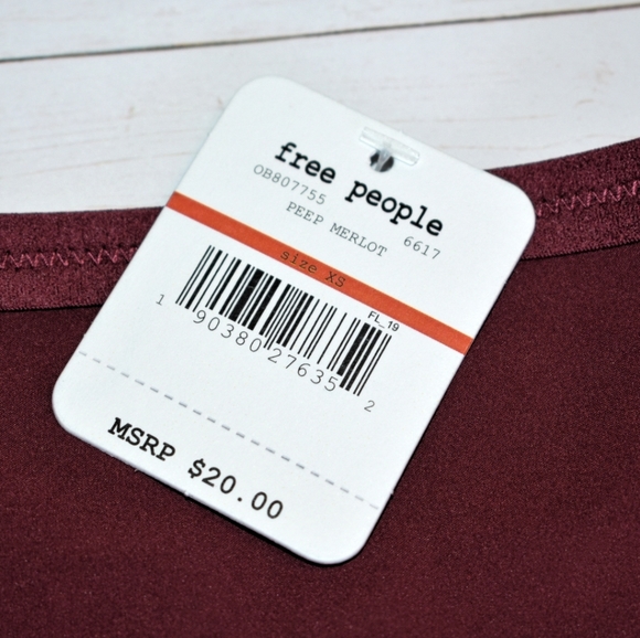 Last 2! FP Zoey Bikini Brief Panty Merlot Red XS - Picture 6 of 10